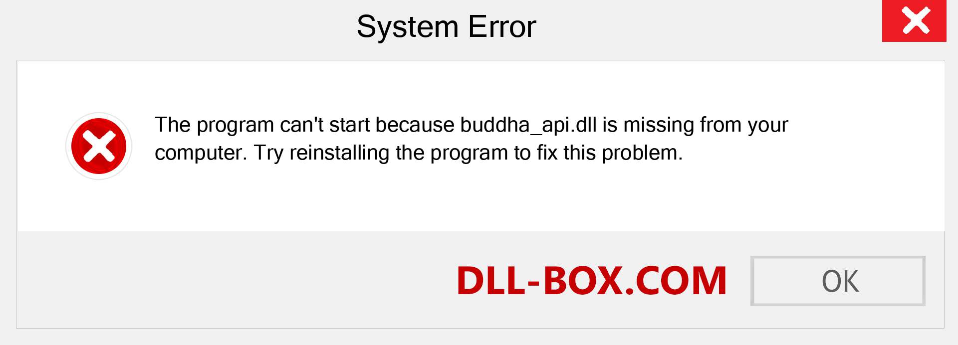  buddha_api.dll file is missing?. Download for Windows 7, 8, 10 - Fix  buddha_api dll Missing Error on Windows, photos, images
